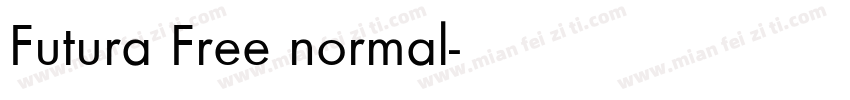 Futura Free normal字体转换
